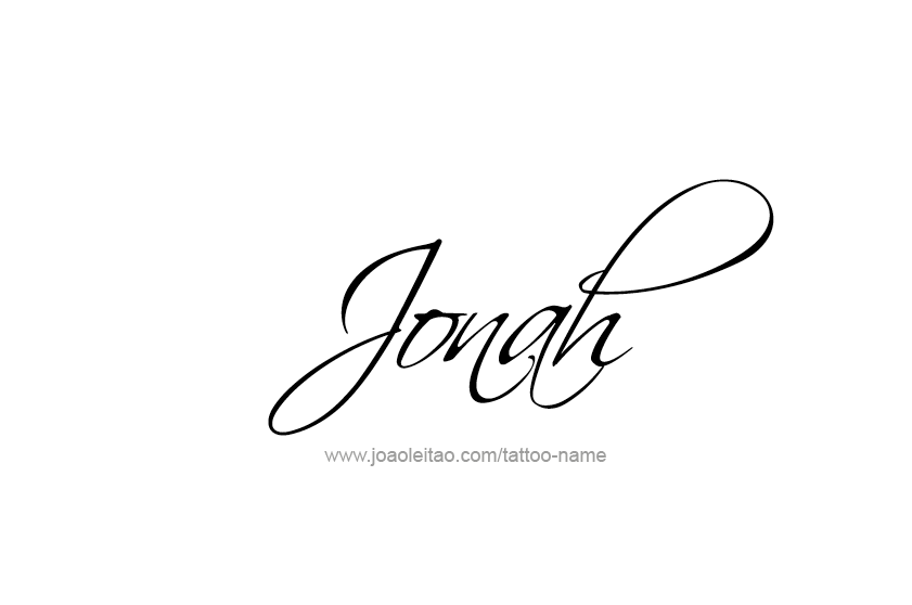 Tattoo Design  Name Jonah   