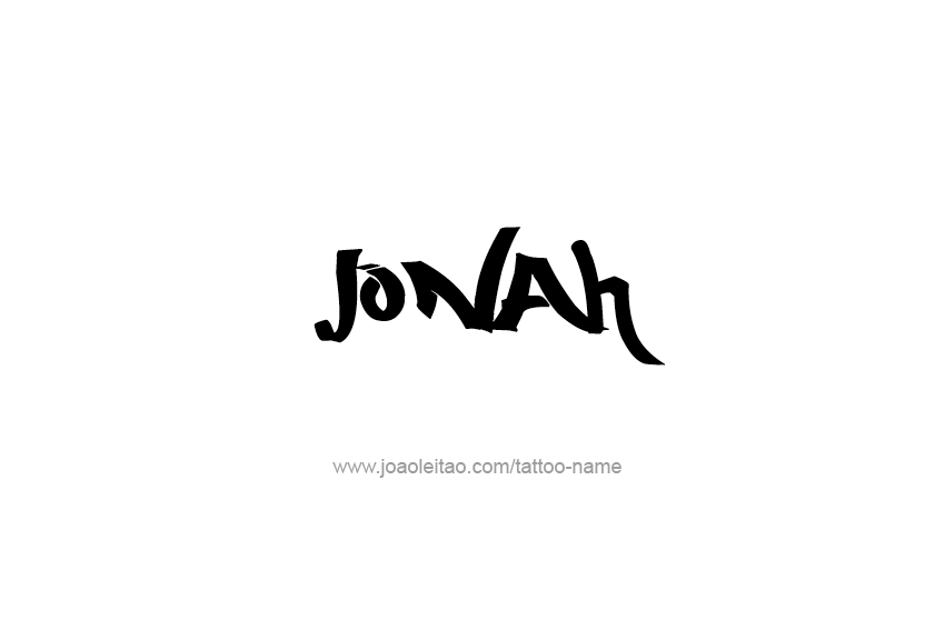 Tattoo Design  Name Jonah   