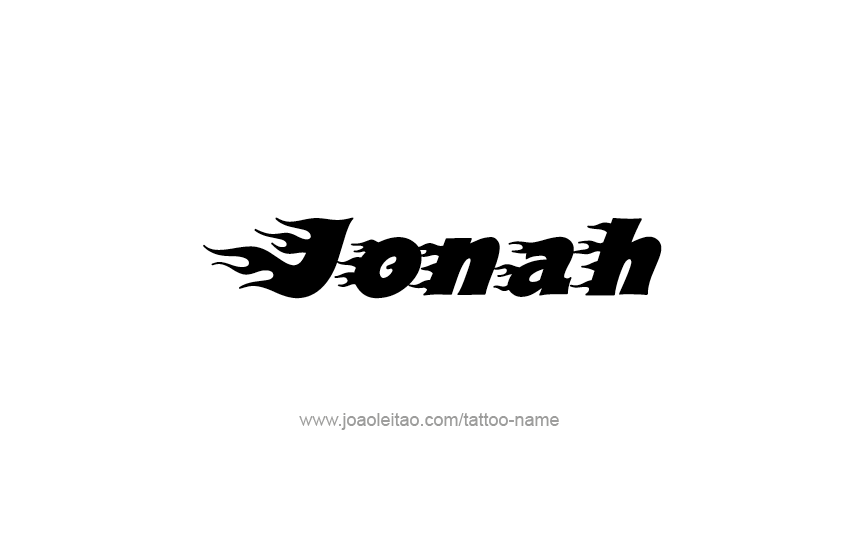 Tattoo Design  Name Jonah   