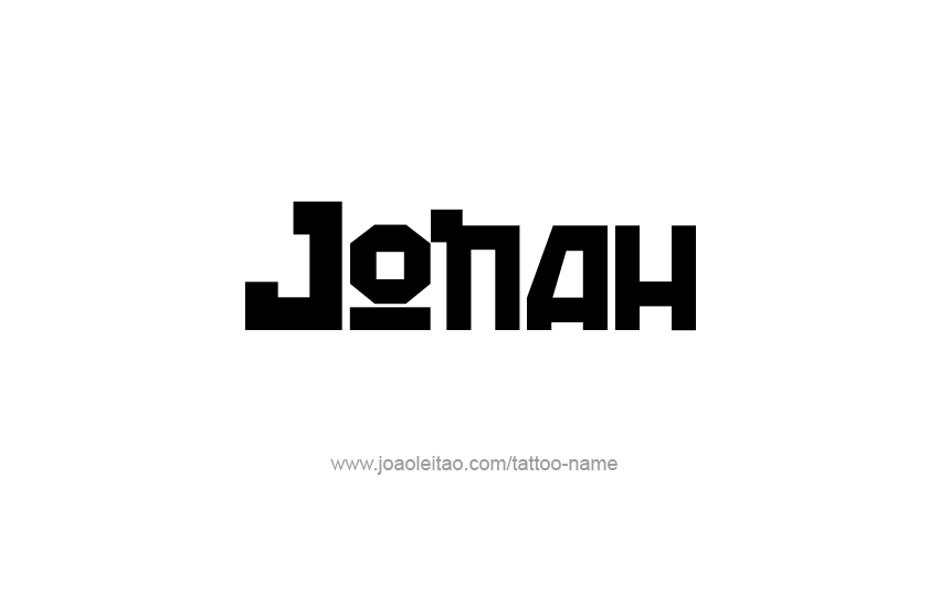 Tattoo Design  Name Jonah   