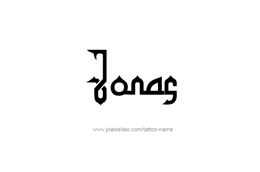 Tattoo Design  Name Jonas   