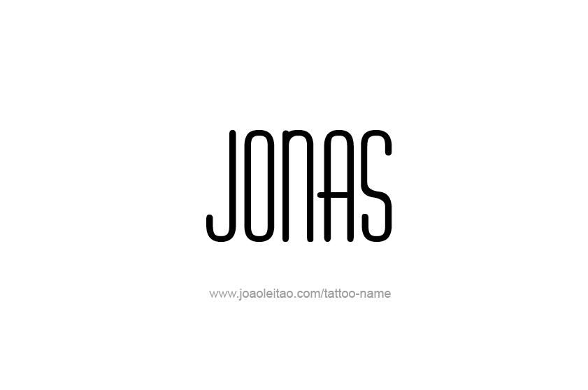 Tattoo Design  Name Jonas   