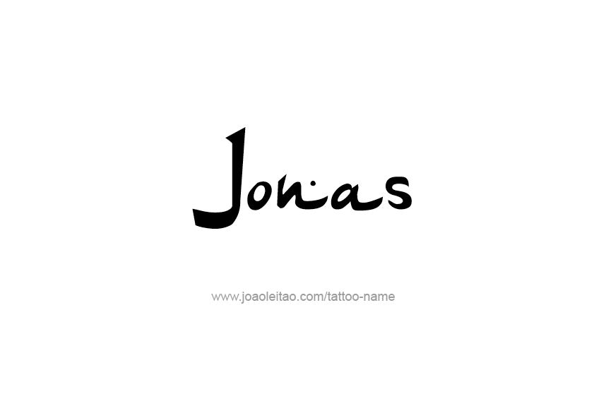 Tattoo Design  Name Jonas   