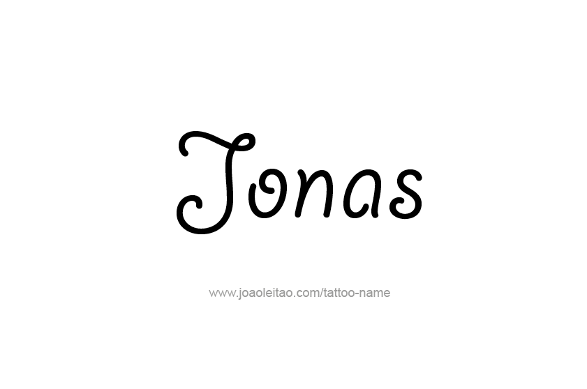 Tattoo Design  Name Jonas   