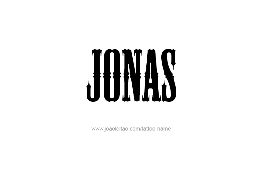 Tattoo Design  Name Jonas   