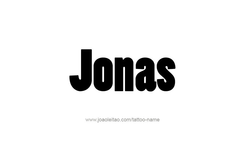 Tattoo Design  Name Jonas   