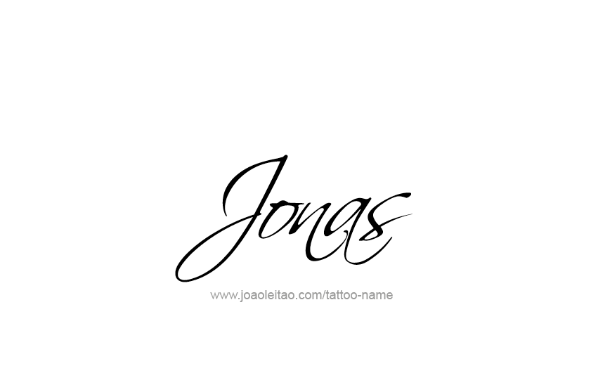 Tattoo Design  Name Jonas   