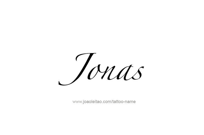 Jonas Name Tattoo Designs