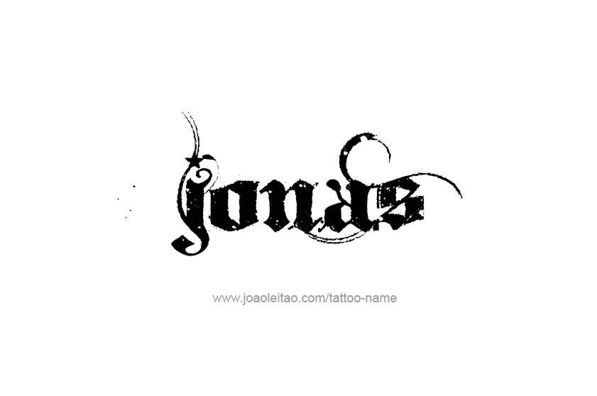 Tattoo Design  Name Jonas   