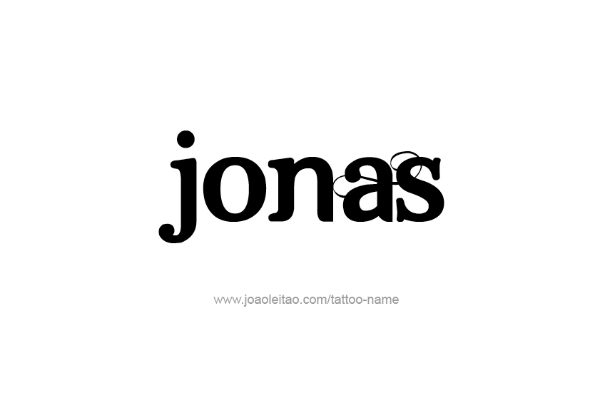 Tattoo Design  Name Jonas   