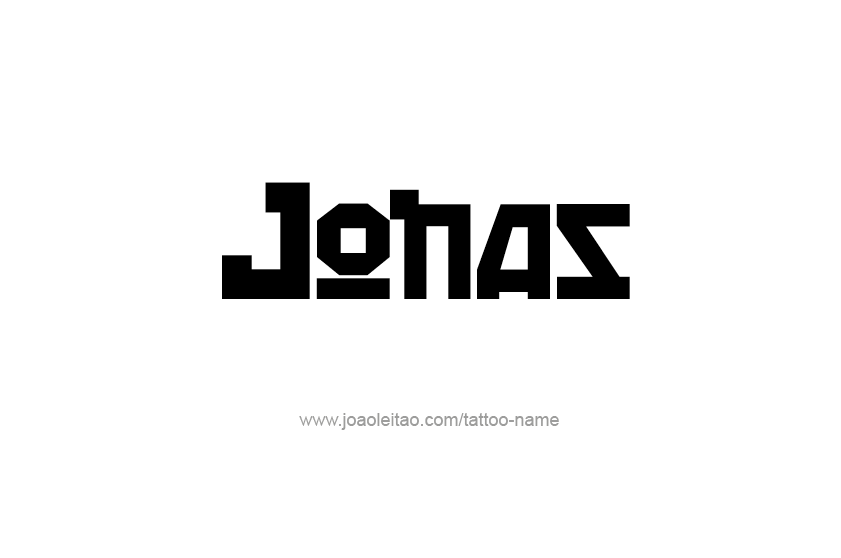 Tattoo Design  Name Jonas   