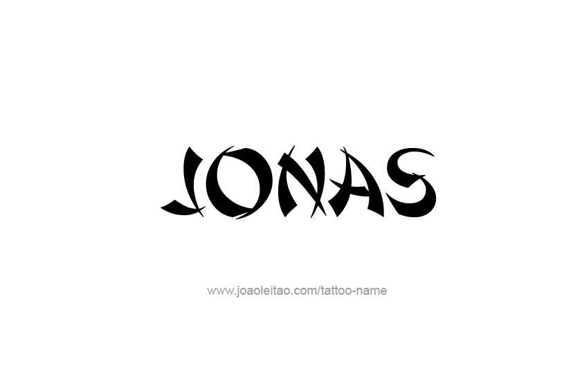 Tattoo Design  Name Jonas