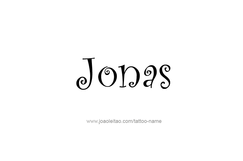 Tattoo Design  Name Jonas   