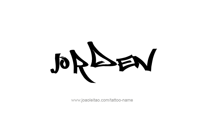 Tattoo Design  Name Jorden   