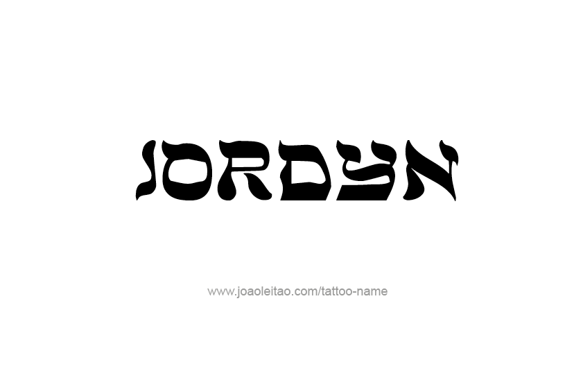 Tattoo Design  Name Jordyn   