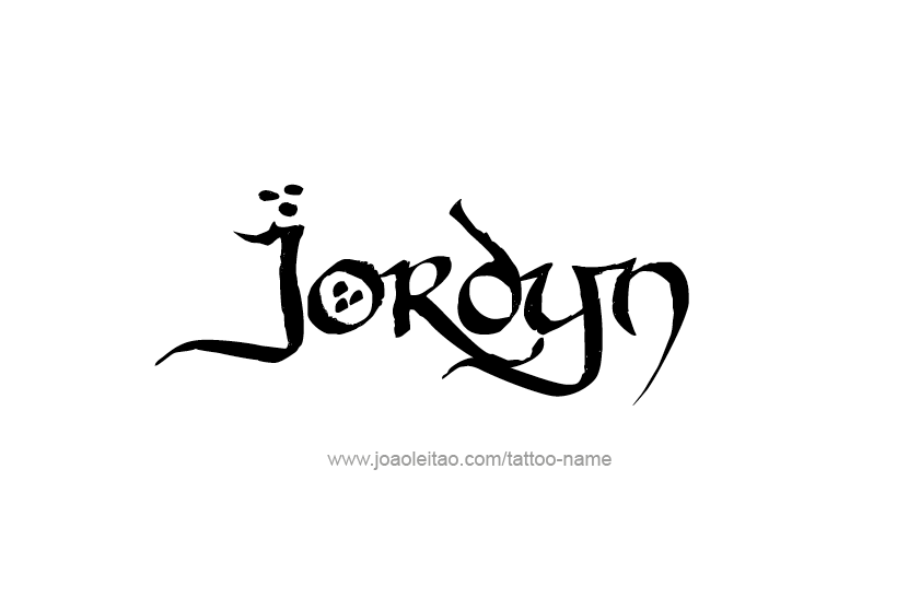 Tattoo Design  Name Jordyn   