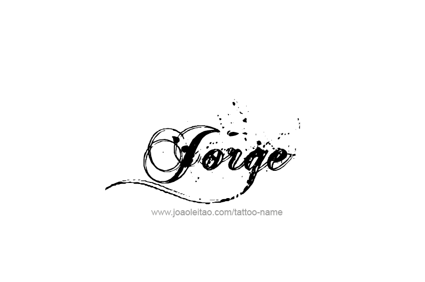 Tattoo Design  Name Jorge   