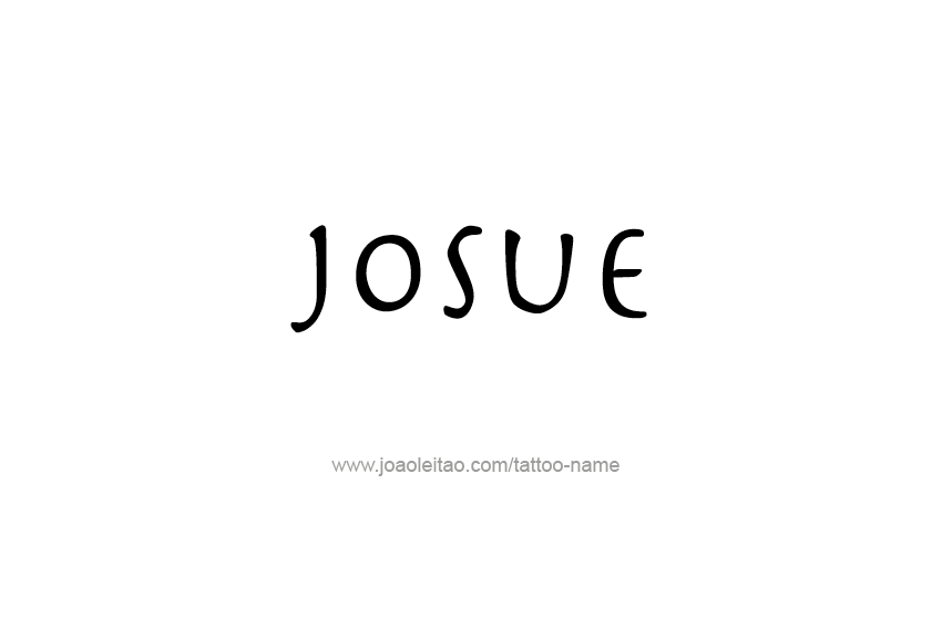 Tattoo Design  Name Josue   