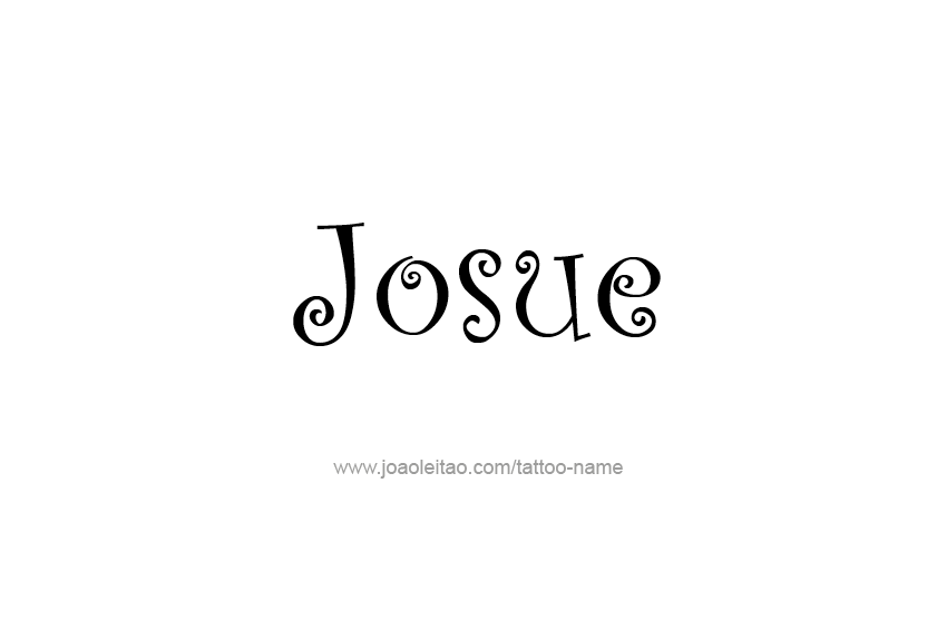 Tattoo Design  Name Josue   