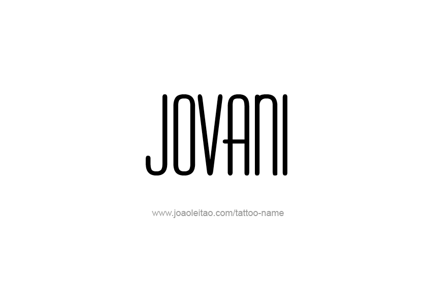 Tattoo Design  Name Jovani   