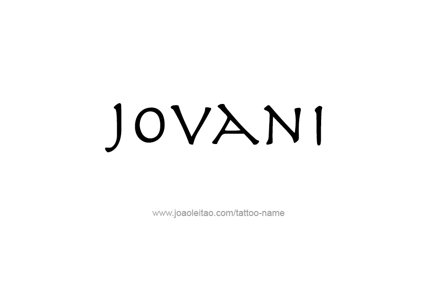 Tattoo Design  Name Jovani   