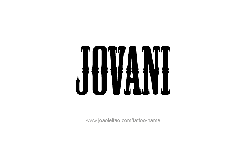 Tattoo Design  Name Jovani   