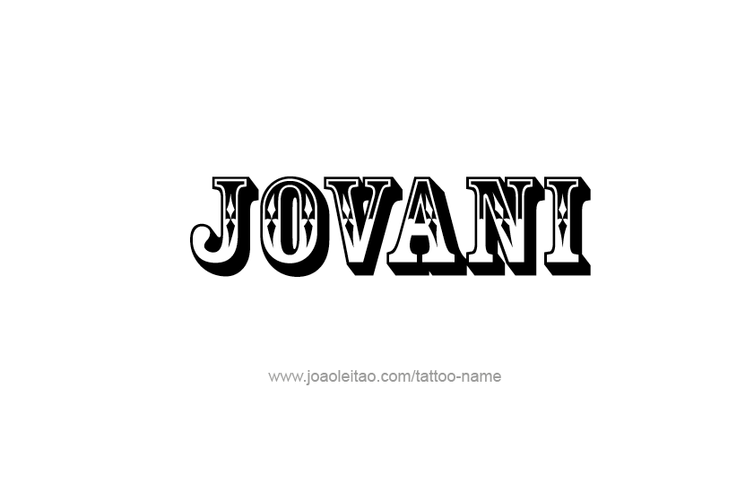 Tattoo Design  Name Jovani   