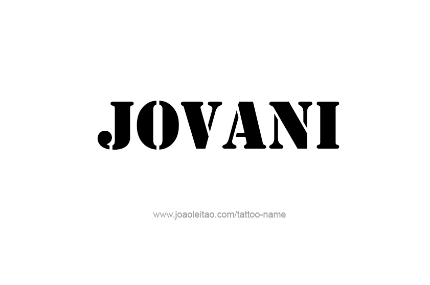 Tattoo Design  Name Jovani   