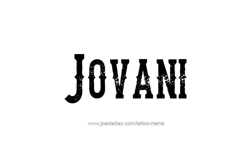 Tattoo Design  Name Jovani   