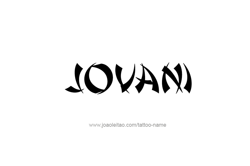 Tattoo Design  Name Jovani