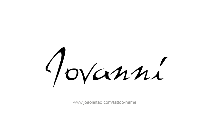 Tattoo Design  Name Jovanni   