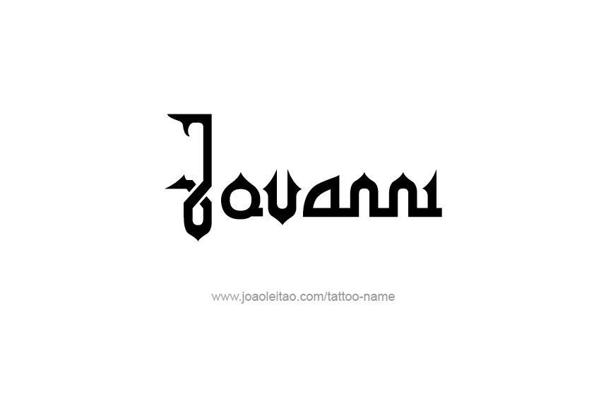 Tattoo Design  Name Jovanni   