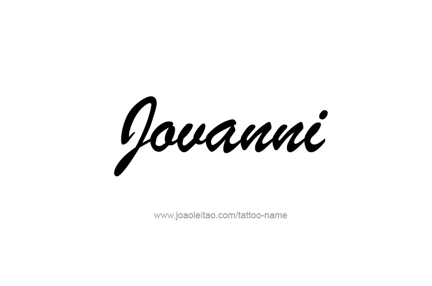 Tattoo Design  Name Jovanni   