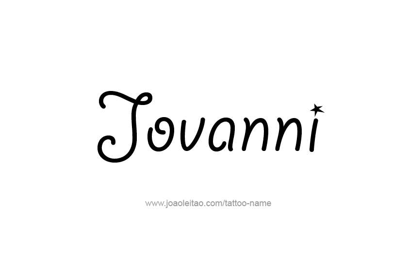 Tattoo Design  Name Jovanni   