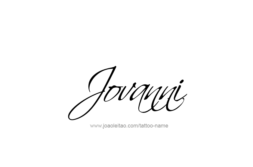 Tattoo Design  Name Jovanni   