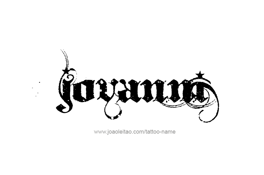 Tattoo Design  Name Jovanni   