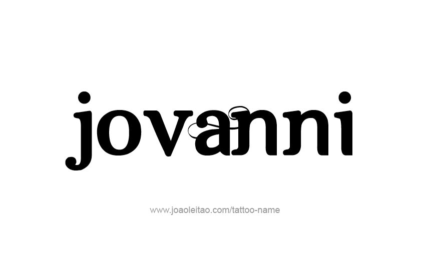 Tattoo Design  Name Jovanni   