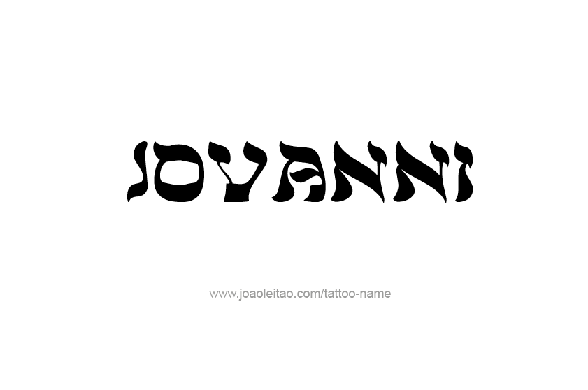 Tattoo Design  Name Jovanni   