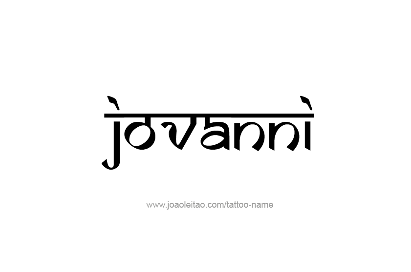 Tattoo Design  Name Jovanni   