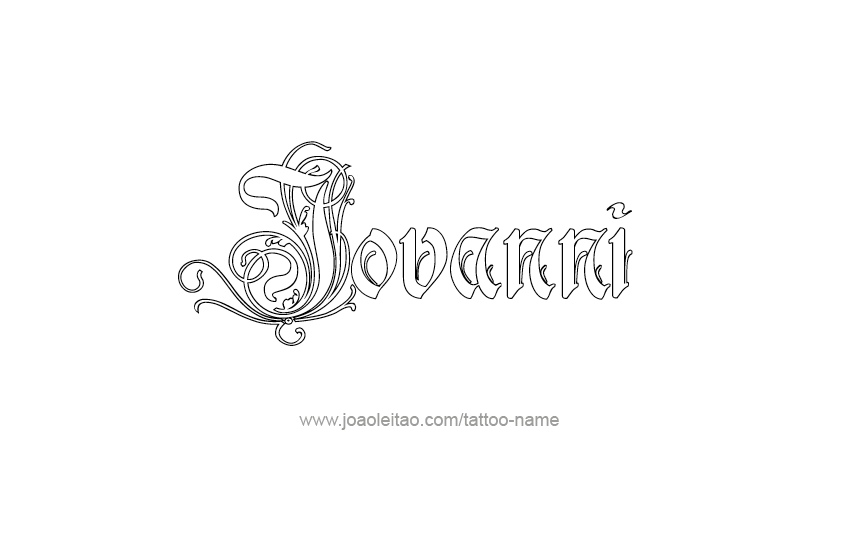 Tattoo Design  Name Jovanni   