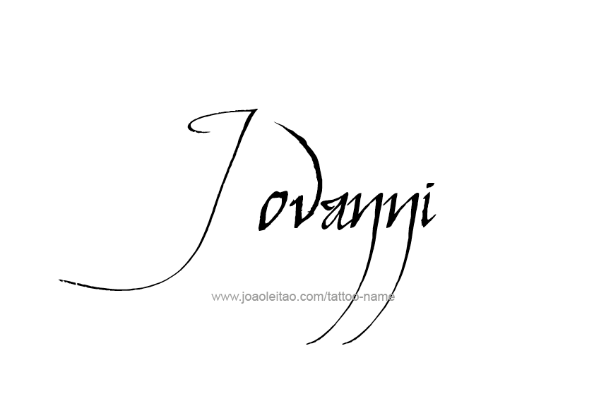 Tattoo Design  Name Jovanni   