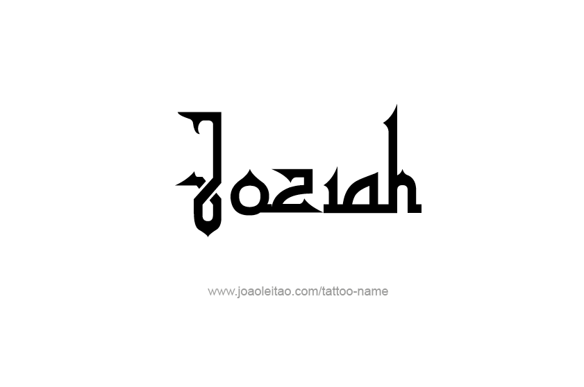 Tattoo Design  Name Joziah   