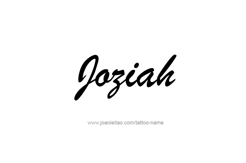 Tattoo Design  Name Joziah   