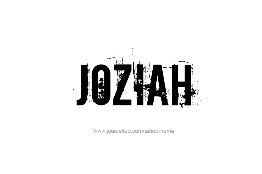 Tattoo Design  Name Joziah   