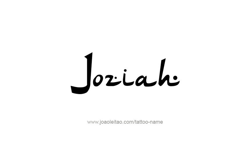 Tattoo Design  Name Joziah   