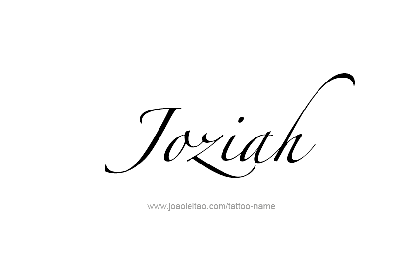 Tattoo Design  Name Joziah   