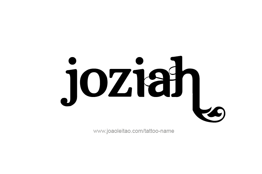 Tattoo Design  Name Joziah   