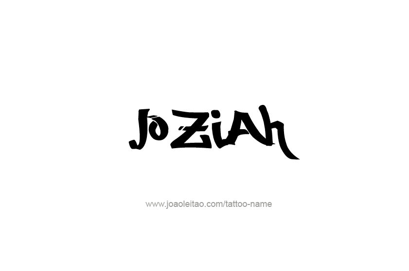 Tattoo Design  Name Joziah   