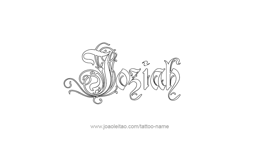 Tattoo Design  Name Joziah   