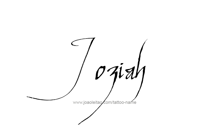 Tattoo Design  Name Joziah   